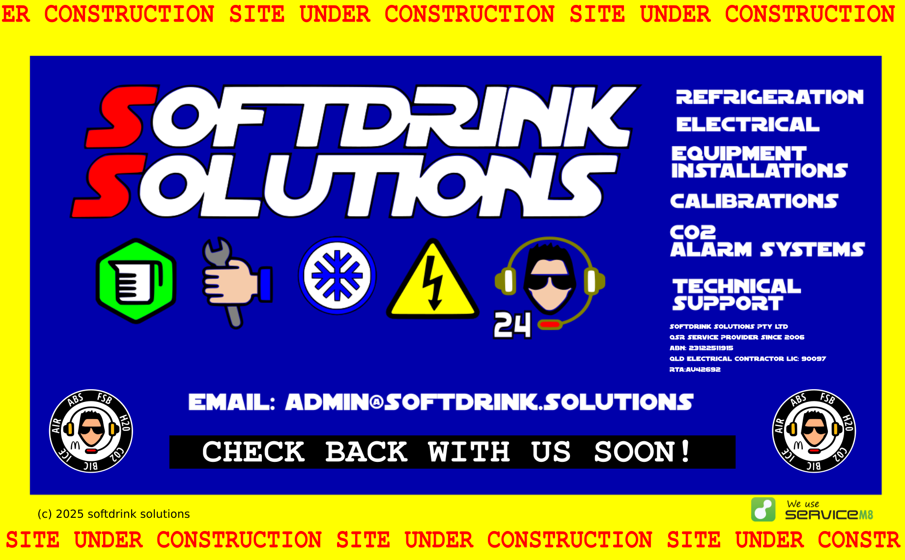 Softdrink Solutions under construction